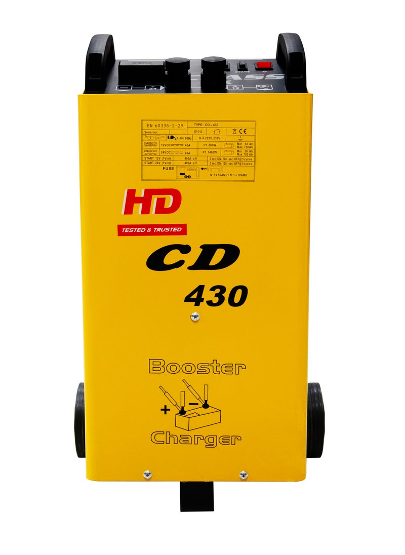 أتش دي HD CD-430 شاحن بطارية 400 أمبير | 220 فولت 50/60 هرتز | تيار الشحن 60 أمبير  - Image 2