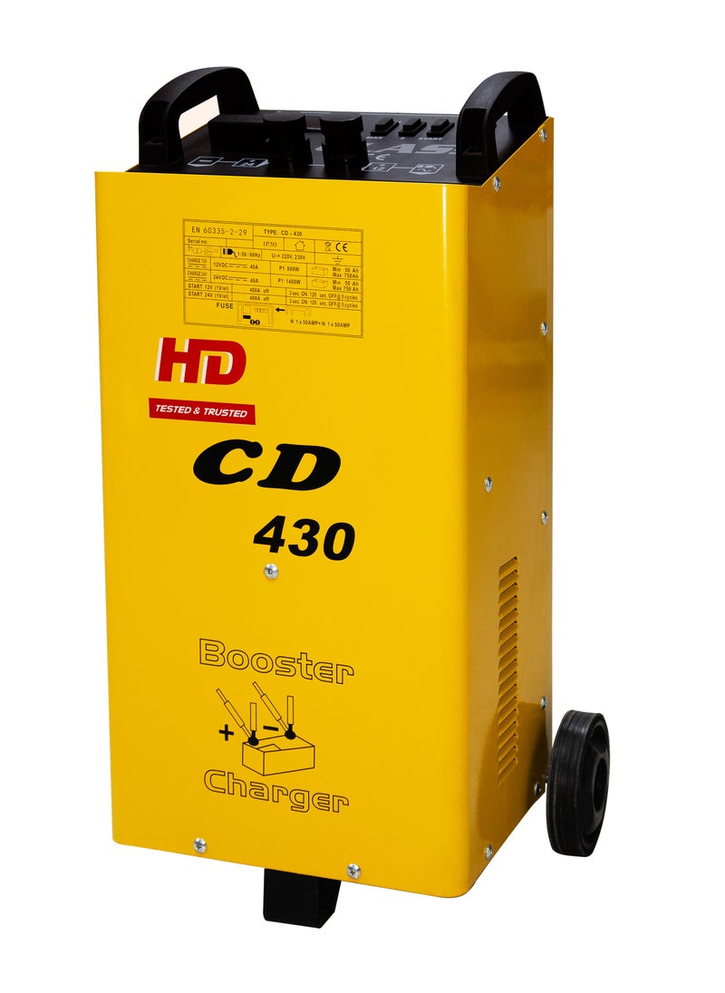 أتش دي HD CD-430 شاحن بطارية 400 أمبير | 220 فولت 50/60 هرتز | تيار الشحن 60 أمبير  - Image 1