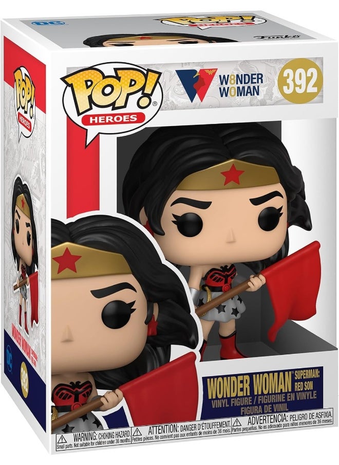 Funko Funko POP! Heroes: WW 80th-Wonder Woman - (Superman: RedSon) - DC Comics - Collectable Vinyl Figure  - Image 1