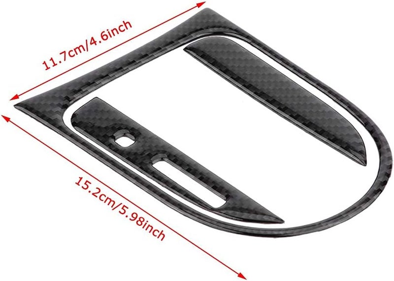 woobles Gear Panel Trim, for Ford Mustang 2015-2017, 3Pcs Carbon Fiber Car Interior Gear Shift Panel Cover Trim Sticker/automotive center consoles - Image 1