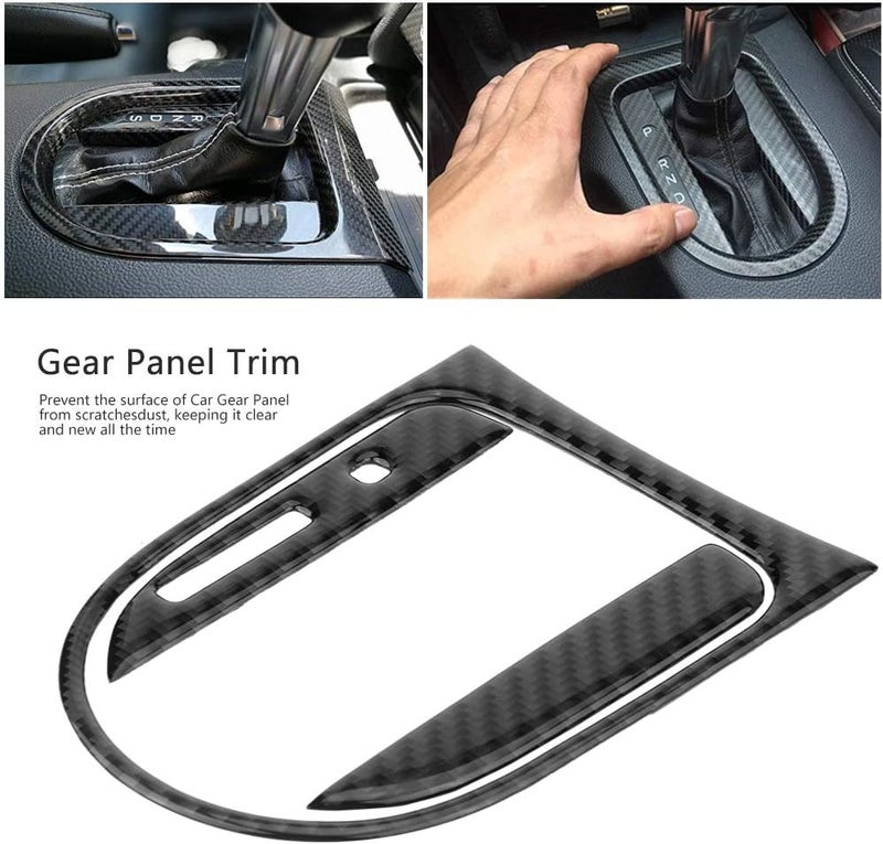 woobles Gear Panel Trim, for Ford Mustang 2015-2017, 3Pcs Carbon Fiber Car Interior Gear Shift Panel Cover Trim Sticker/automotive center consoles - Image 4