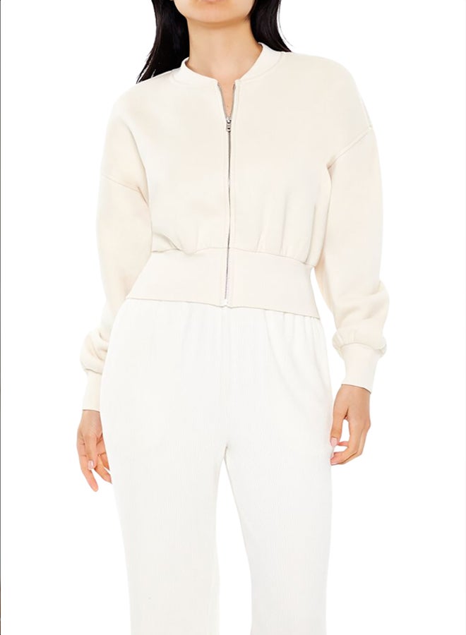 FOREVER 21 Drop-Sleeve Zip-Up Jacket - Image 1