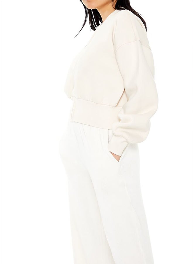 FOREVER 21 Drop-Sleeve Zip-Up Jacket - Image 4