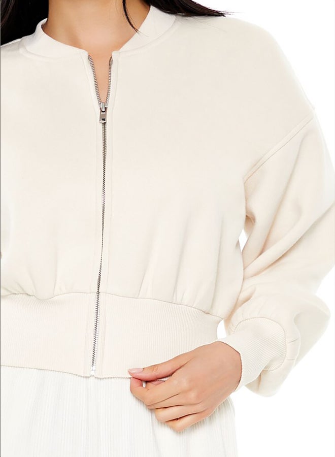 FOREVER 21 Drop-Sleeve Zip-Up Jacket - Image 3