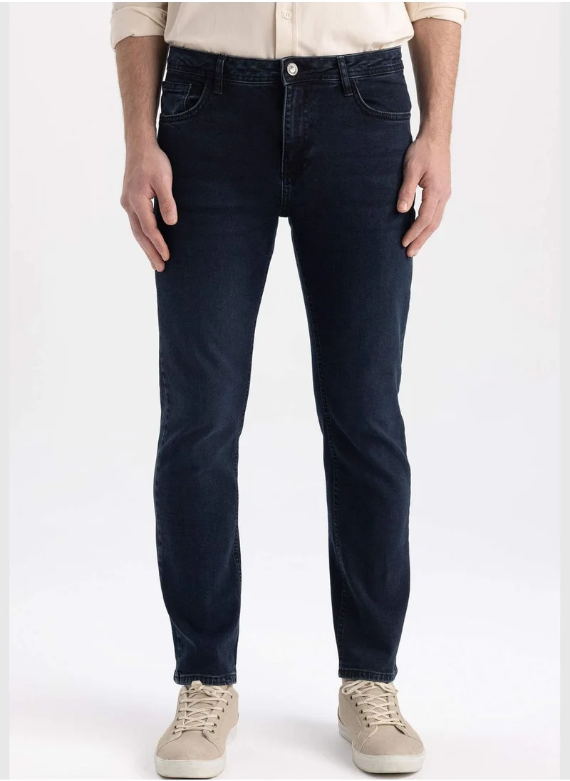 DeFacto Regular Fit Straight Leg Jean Trousers