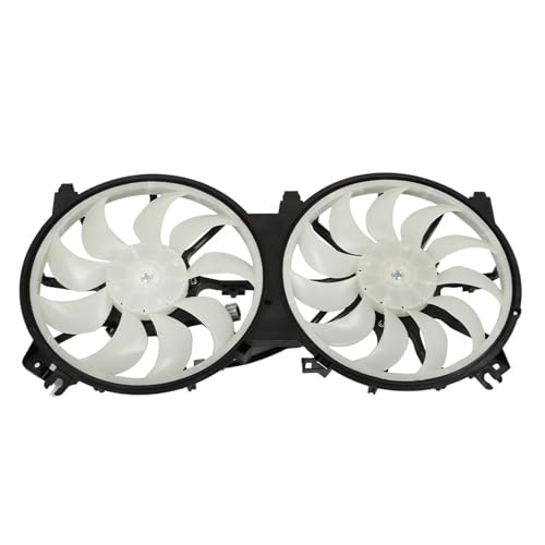 ANTUKO Dual Radiator Condenser Cooling Fan Assembly Replacement for 2007-2018 Altima Sedan/Coupe Maxima 12V 21481JA000 NI3115134 31555035000 620-453 - Image 2