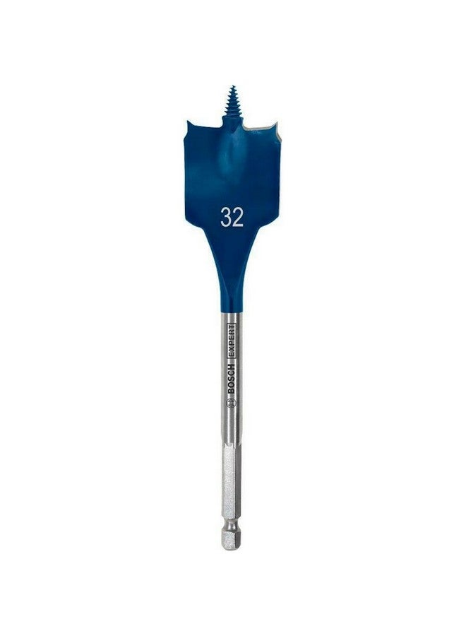 BOSCH Expert Self-Cut Speed Spade Drill Bit Silver and Blue 32 x 152 mm JE2 608 900 326 - Image 1