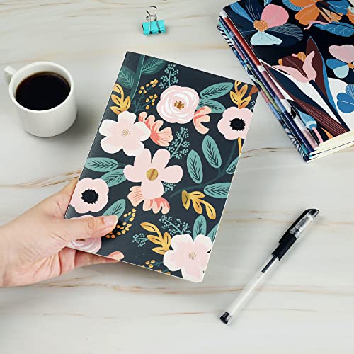 XYark 12 Pack Flower Design Dot Grid Notebook Journals Bulk for Traveler, Student and Office, Composition Subject Sketchbook Notebooks with Dotted Grid Paper, 80GSM, 30 Sheets,5.5x 8.3 inch, A5 Size - Image 5