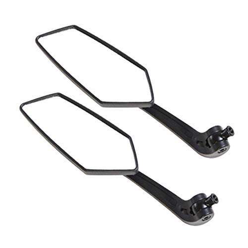 Spedy 2 PCS Motorcycle Universal ABS Shell Holder KOSO Rhombus Shape Rear View Mirror Model_No.MSSPNL172 - Image 2