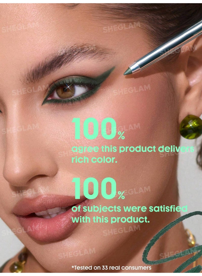 شيجلام Boldline Longwear Multi-Function Gel Liner- Metallic Green - Image 4