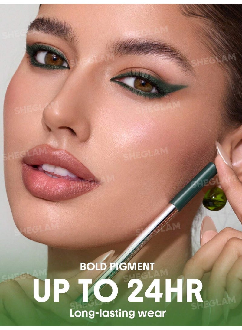 شيجلام Boldline Longwear Multi-Function Gel Liner- Metallic Green - Image 2