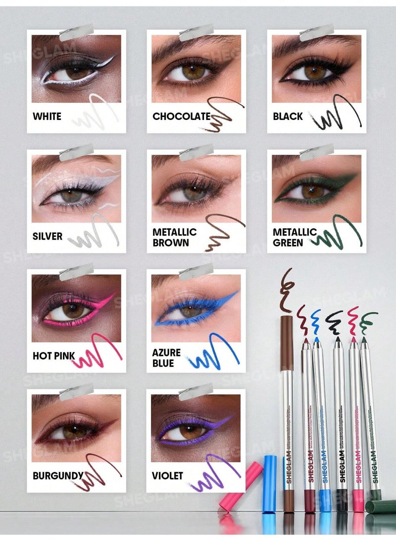 شيجلام Boldline Longwear Multi-Function Gel Liner- Metallic Green - Image 5