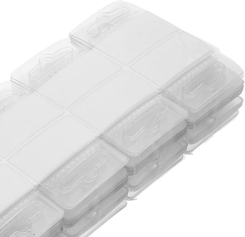 500pcs PVC Self-Adhesive Hanging Tabs with Slot Holes 38x38mm Sticky Hooks for Wall Display and Retail Organization - Image 3