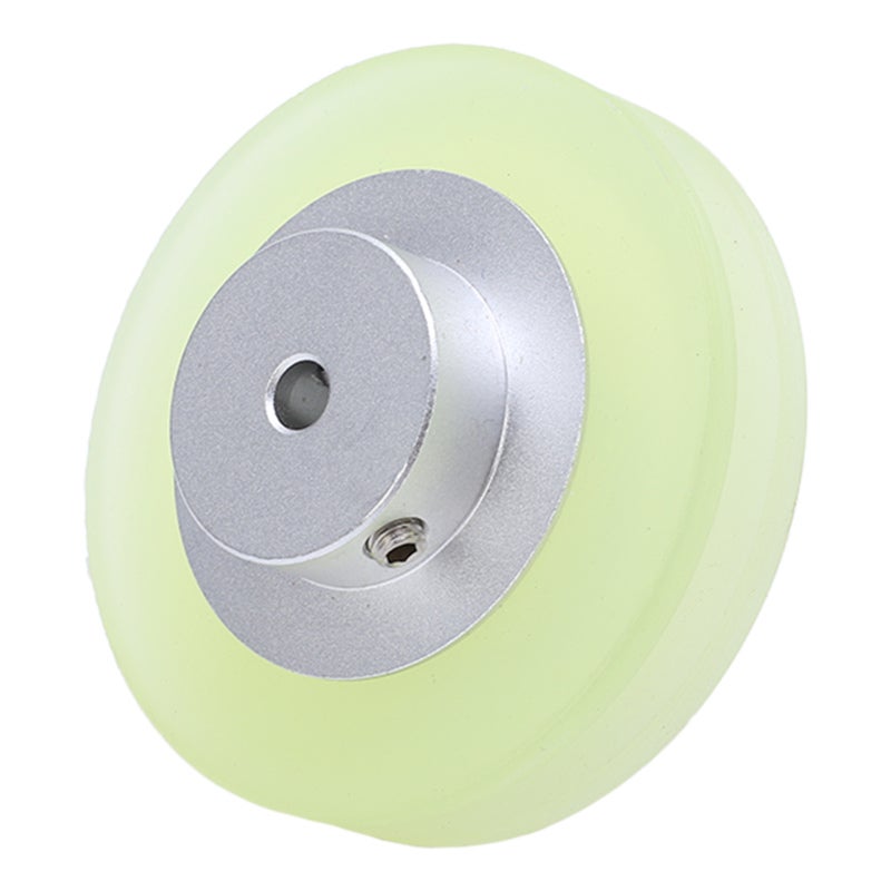 Encoder Measuring Wheel 6mm Hole Aluminum Alloy Silicone - Durable Length Counter Wheel for Bracket Installation and Length Counting - Image 3