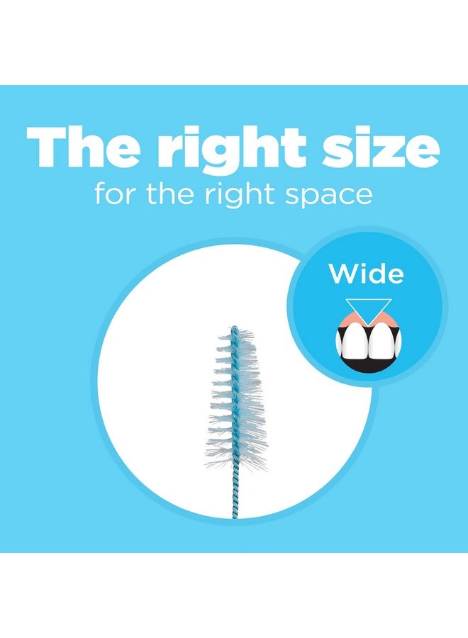 جم عبوات إعادة تعبئة فرشاة الأسنان GUM Proxabrush Go-Betweens - عريضة - متوافقة مع GUM بمقبض دائم - فرشاة بين الأسنان قابلة لإعادة الاستخدام - أعواد أسنان ناعمة الشعيرات، 16 قطعة - Image 2