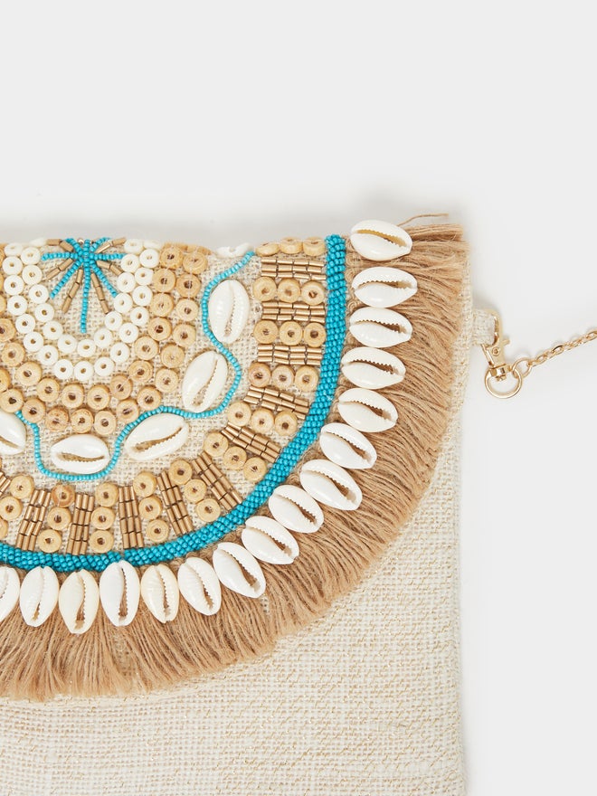 Styli Styli Embroidered Clutch with Detachable Strap  - Image 3