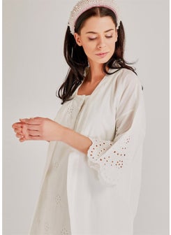 Magic Form 30108 Ecru Dressing Gown Nightgown Set  - Image 2