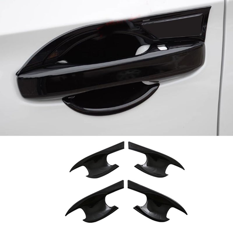 Eridanus Auto Accessories fit for Honda Accord 11th 20232024 Side Door Handle Bowl Frame Cover Trim Glossy Black ABS 4PCS - Image 2
