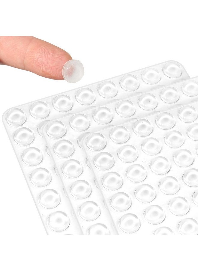 Cerpourt Silicone Cabinet Door Bumpers Round 192pcs Clear Rubber Bumpers Self Adhesive Furniture Pads,Clear Adhesive Bumper Pads Surface Protection for Wall, Drawers, Picture Frames, Cupboard Door Bumpers - Image 1