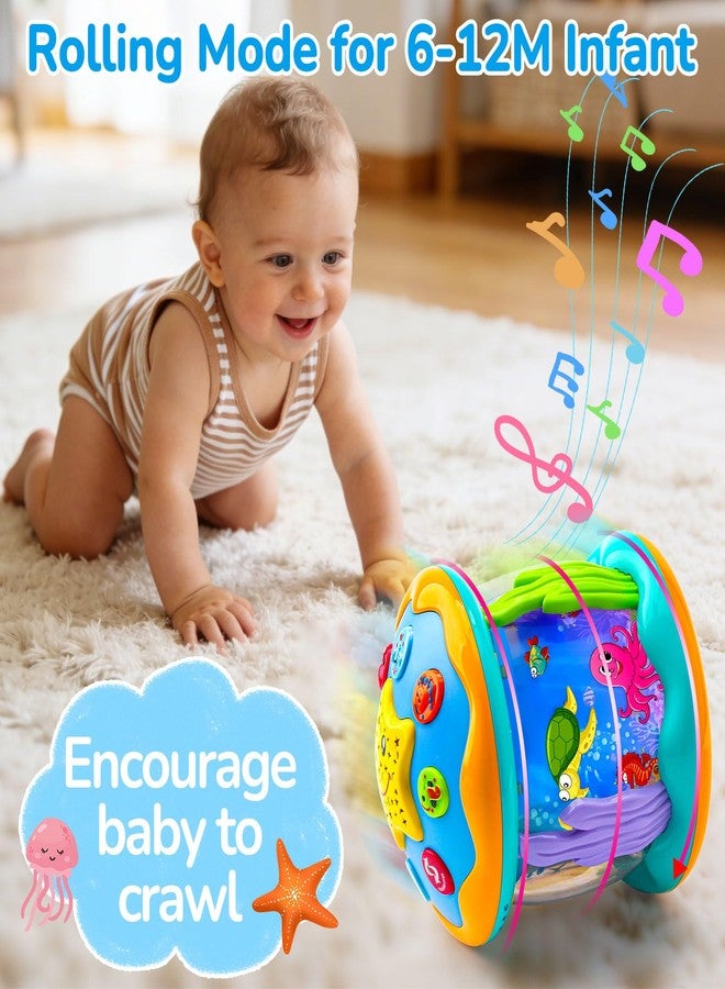 Tsomtto Baby Toys 6-12 Months Ocean Projector Rotating Musical Light Up Tummy Time Toys for Infant 0-6 3-6 Months Baby Aquarium Crawling Toys 4 5 6 7 8 9 12-18 Months Boy Girl 1 Year Old Birthday Easter Gifts - Image 4