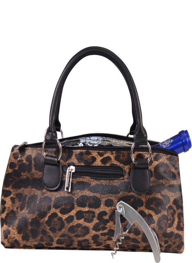 Primeware Wine Clutch Bag (Thermal Insulated) Trendy Women’s Carry Tote | Holds Red & White 750mL Bottles | Trendy Fashion | Incl. Portable Waiter-Style Corkscrew (Cougar) - Image 1