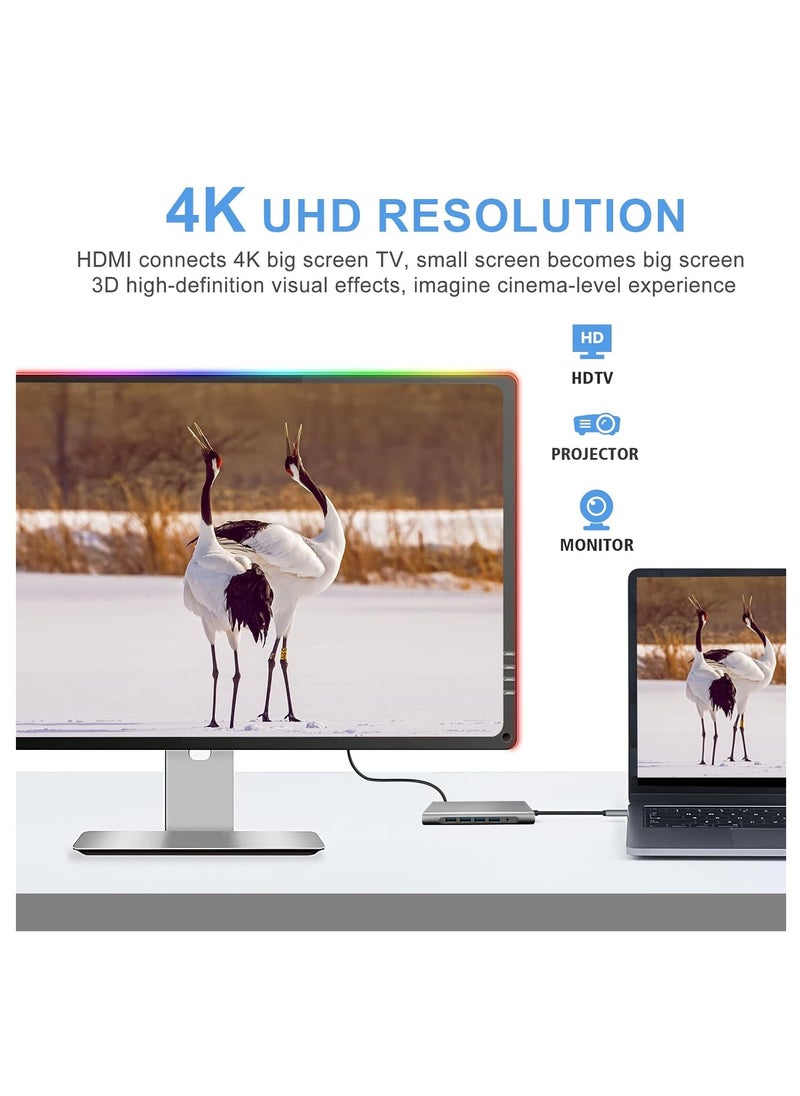 Generic 12 in 1 Type C To HDMI Adapter USB Hub  - Image 3