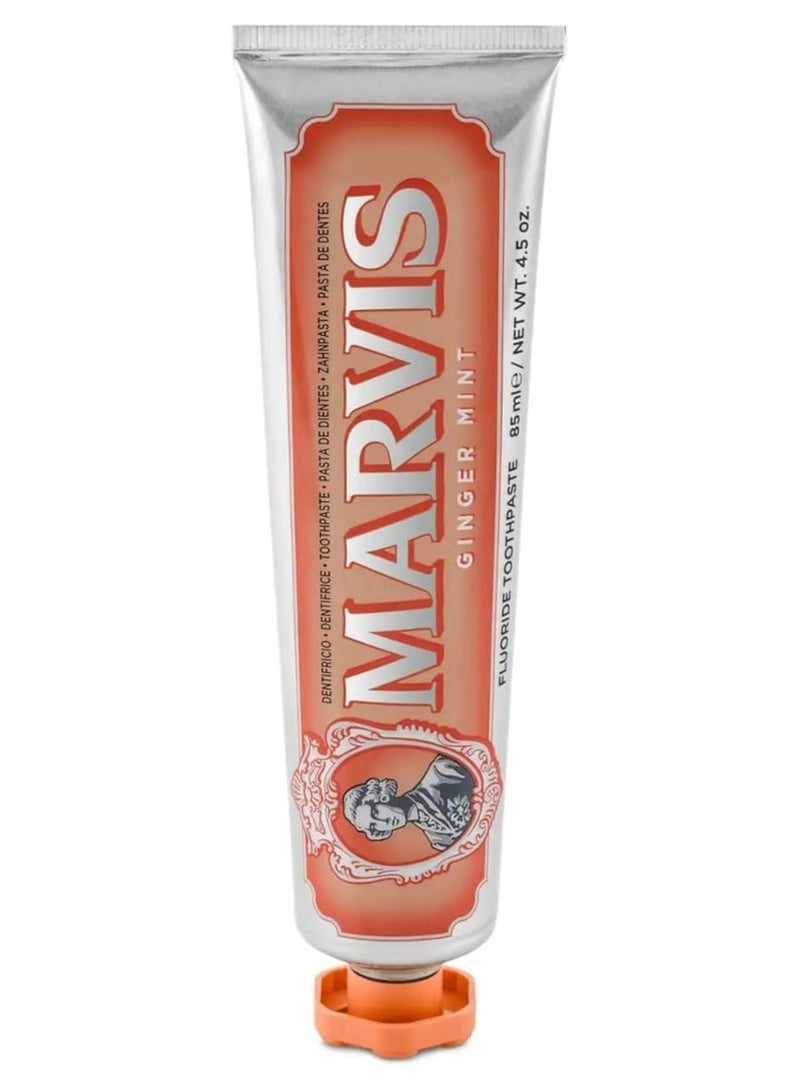 Marvis Ginger Mint Toothpaste 85ml – Whitening, Fresh Breath, Premium Italian Toothpaste - Image 2
