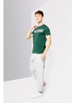Plein Sport Men Sportswear Fit Short Sleeve Outdoor T-Shirt, Green  - Image 2