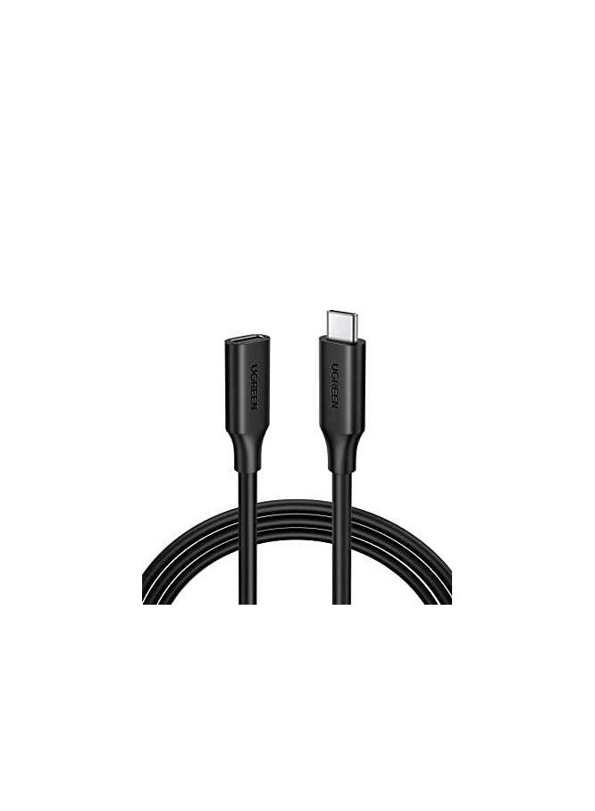 UGREEN USB-C/M to USB-C/F Gen2 5A Extension Cable 1m (Black) - Image 1