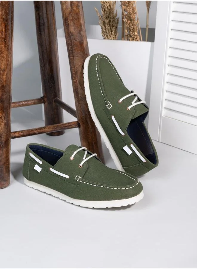 Styli Authentic Dockside Lace Up Boat Shoes