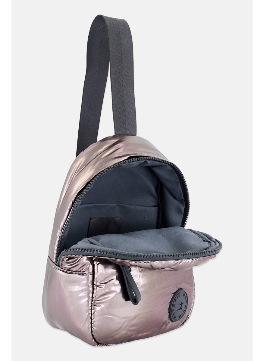 Danskin Women Lowry Sling Backpack 23 L x 24 H x 6 W cm, Gunmetal  - Image 4