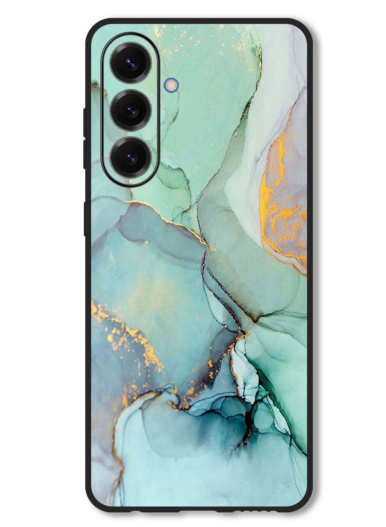 Theodor Case Compatible with Samsung Galaxy F56 6.74 Inch Protection Shockproof Bumper Cover Crack Lines - Image 1
