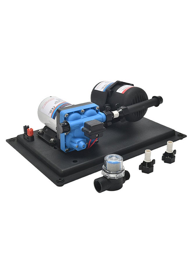Generic RV Water Pump DC 12V 3GPM 11.3L/Min 55PSI Fresh Water Diaphragm Pump Built in On Demand Pressure Switch with Pressure Tank for Boat Travel Trailer RV Kitchen Bathroom Water Diaphragm Self Priming Pump  - Image 1