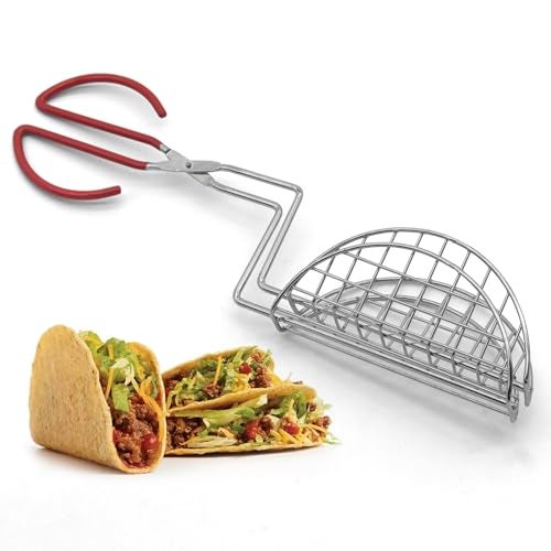 StarBlue Taco Shell Tongs for Frying by StarBlue - 1 Units 6 Inch U-shapedEasy-Grip Tool for Making Crispy Taco Shells - Heat-Resistant and Dishwasher Safe - Image 1