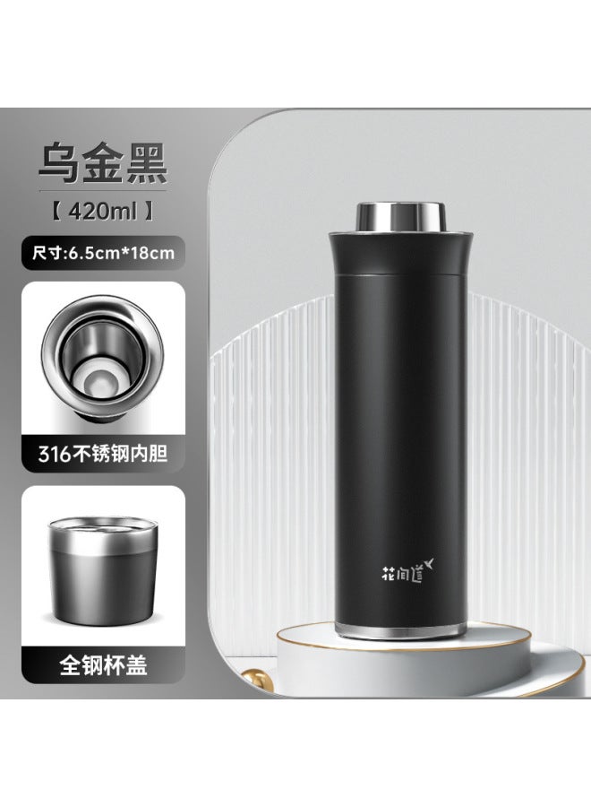 Source Flower Ceremony Braised Tea Cup Vacuum Cup Old White Tea Stuffy Bubble Cup Large Capacity Tea Separation Cup For Men
