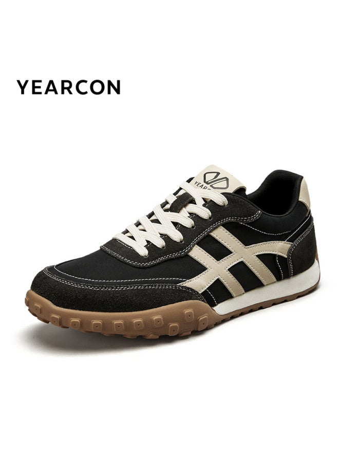 YEARCON Yierkang Agan Shoes Men's Sports Casual Shoes Retro Comfortable Hedgehog Bottom Training Shoes 96250w Black 41 - Image 3