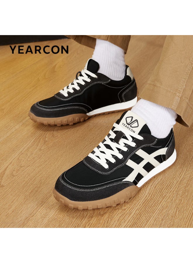 YEARCON Yierkang Agan Shoes Men's Sports Casual Shoes Retro Comfortable Hedgehog Bottom Training Shoes 96250w Black 41 - Image 2