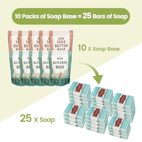PIUH Premium Soap Making Kit for Adults Making Soaps, DIY Soap Making Kits with Soap Melter, Natural Melt and Pour Soap Base, Soap Loaf Mold and Supplies for Adults Begineers Homemade Soap Kit - Image 5