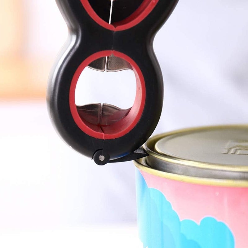 PANKTI Jar Lids Opener Bottle Opener Creative 6 in 1 Wine Bottle Tin Can Jar Opener 8 Shape Kitchen Gadgets Accessories Items 1 Pc - Image 4