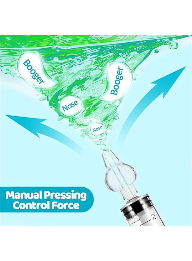 جونيس Baby Nasal Aspirator Professional Rinse Syringe, 6-Pack Baby Nasal Irrigator System Nose Wash Syringe Portable Infant Nose Cleaner Quick Rinse Device, Nose Sucker for Kids Children (Transparent) - Image 3