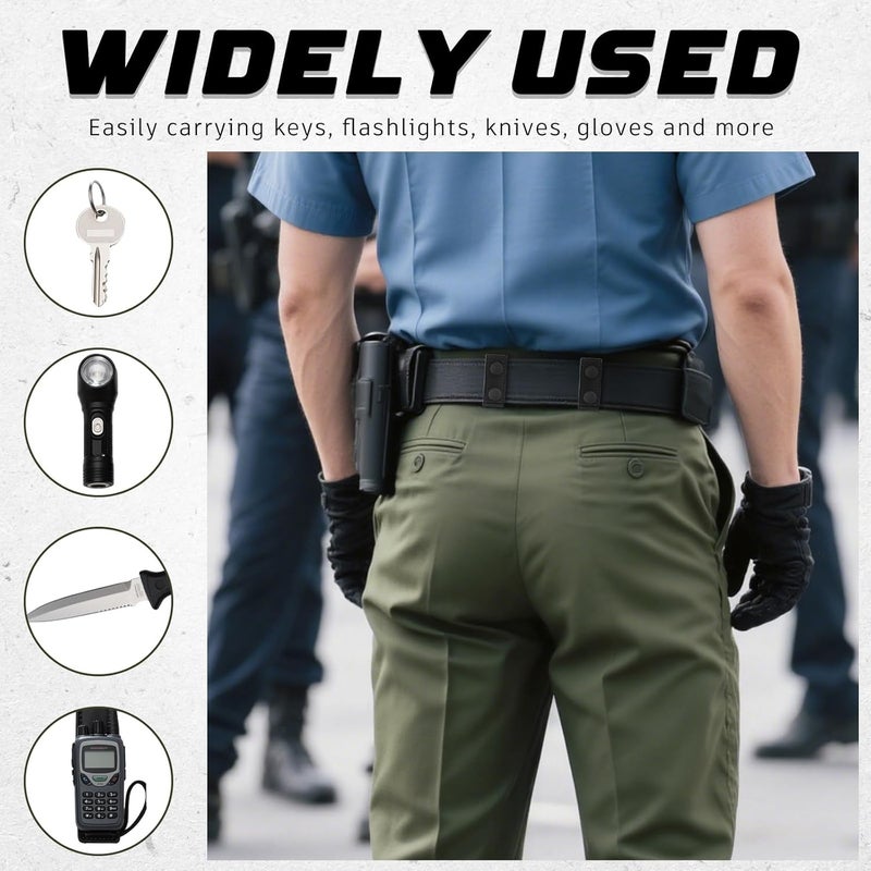 WILLBOND 8 Pcs Belt Keepers for Duty Belt 2-1/4 Wide with Double Snaps Nylon Tactical Loop Keeper Holder for Police Officer Fixing Security Military Equipment Accessories - Image 5