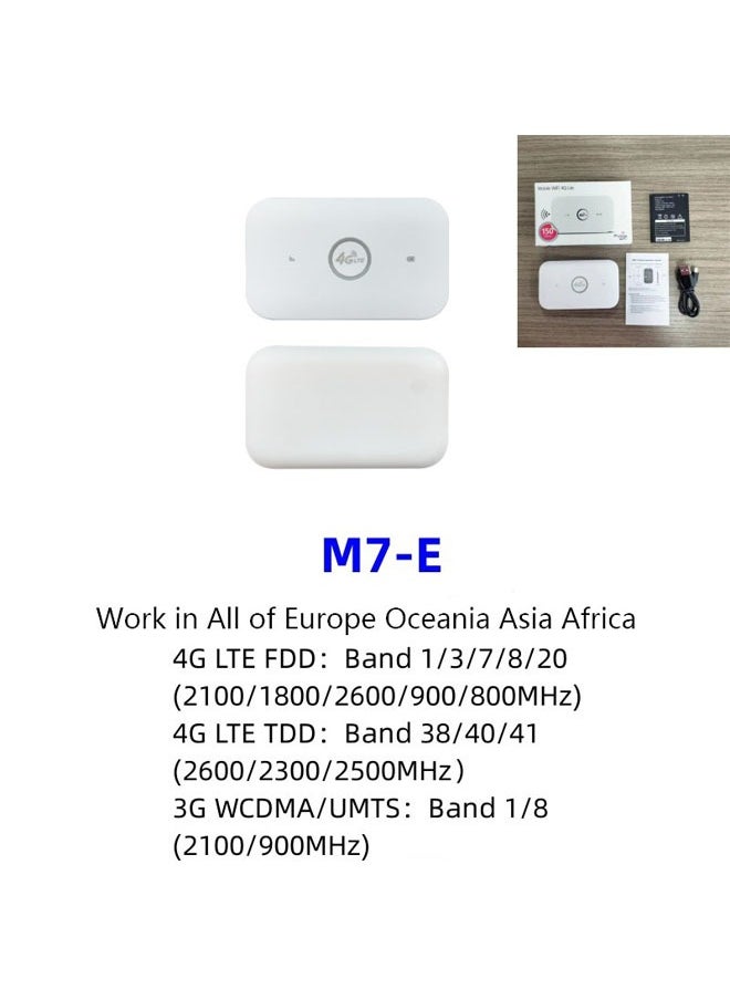 General - 4G LTE Mobile WiFi Hotspot with Support for 10 Devices Portable WiFi Router with SIM Card Slot, 2100mAh Battery, 150Mbps High-Speed WiFi Hotspot Device - Image 1