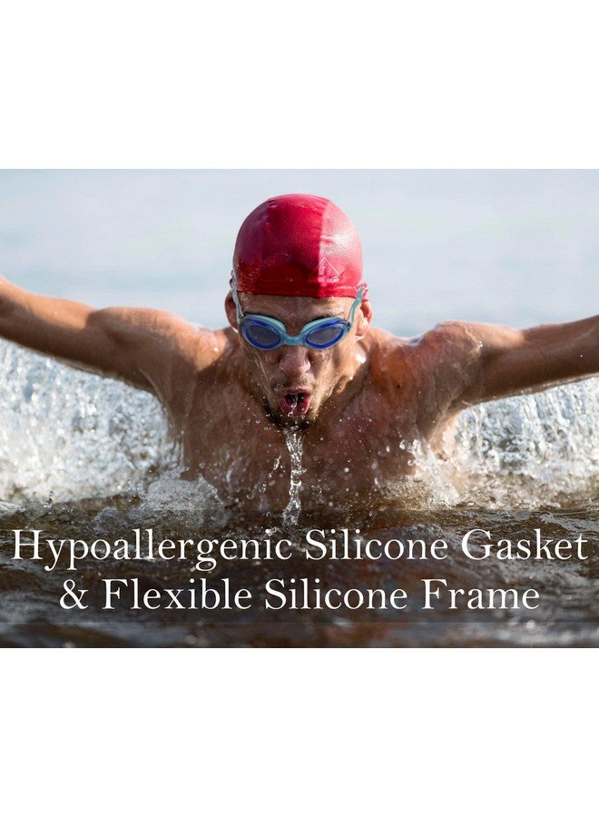 Water Gear Razor Antifog Goggle (Blue W/Blue Frame) - Image 3