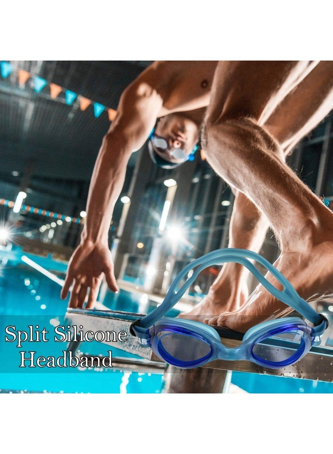 Water Gear Razor Antifog Goggle (Blue W/Blue Frame) - Image 5