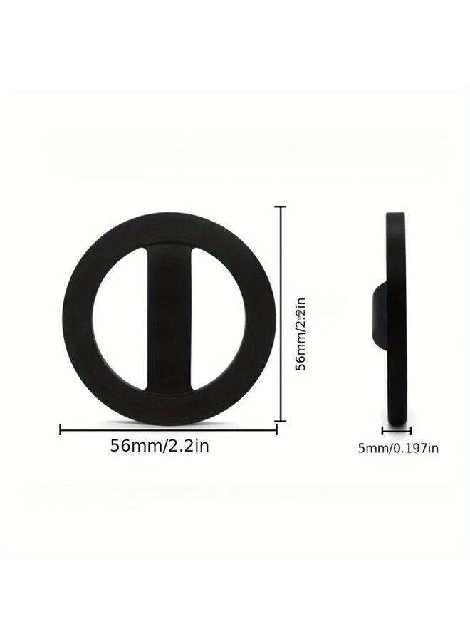 2pcs Random Color Phone Case Silicone Ring Holder Adjustable Stand Ergonomic Grip - Image 2