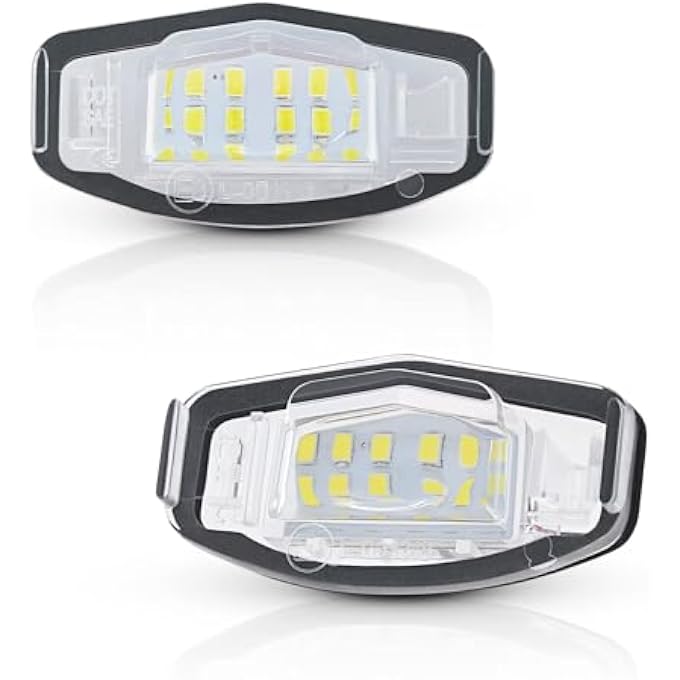 Unity 2 Pcs Led License Plate Lights Bright White Tag Lamp Assembly Replacement Compatible With Honda Accord Sedan Odyssey Civic Pilot And Acura Mdx Tsx Tl Ilx Rdx Rl - Image 2
