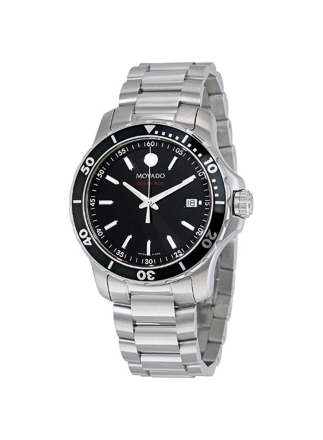 MOVADO BOLD Movado Series 800 Black Dial Stainless Steel Men's Watch - Image 1