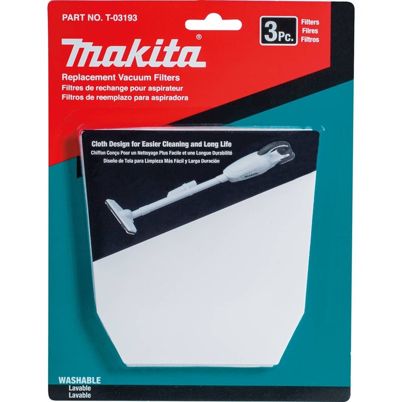Makita T-03193 Cloth Vacuum Filter (3 Pack) - Image 4