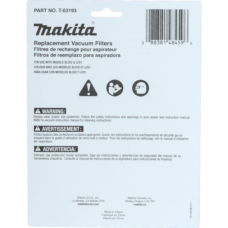 Makita T-03193 Cloth Vacuum Filter (3 Pack) - Image 5