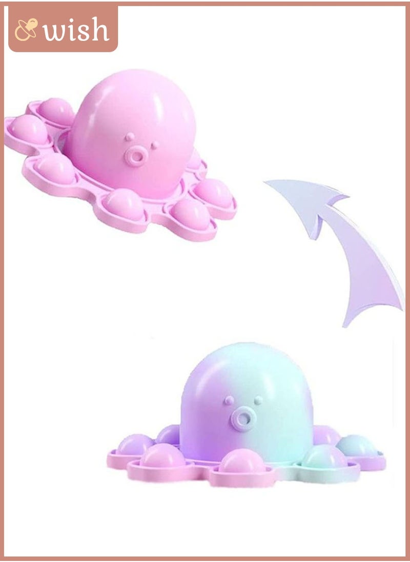 Wish - Double-Sided Flip Pop Toy, Reversible Push Bubble Simple Dimple Sensory Toy Mini Keychain Toys for Stress Relief - Image 1